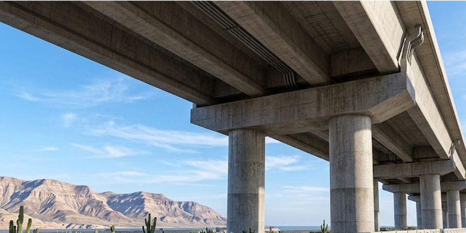 Prestressed I Girder Composite Bridge as per AASHTO LRFD 