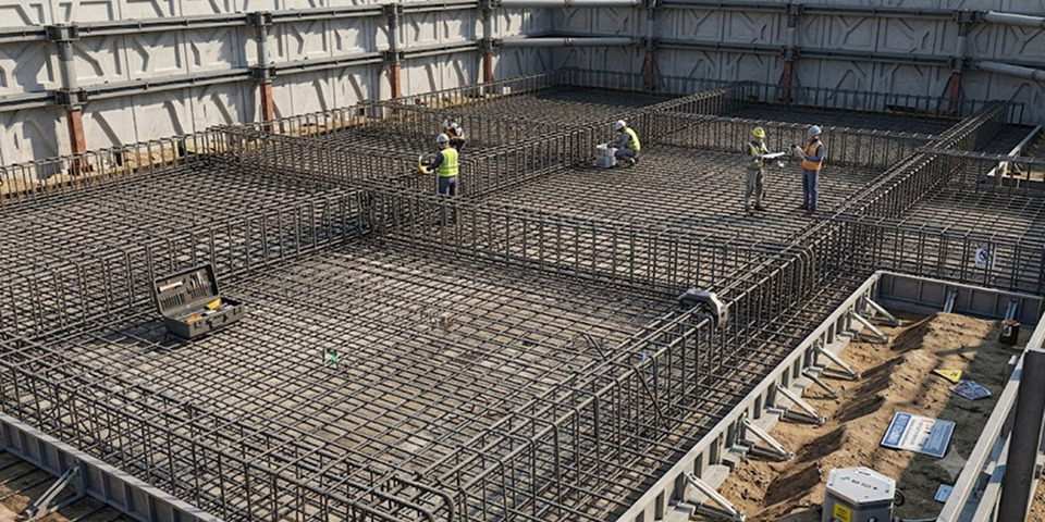 Raft Foundation-Shell Element 
